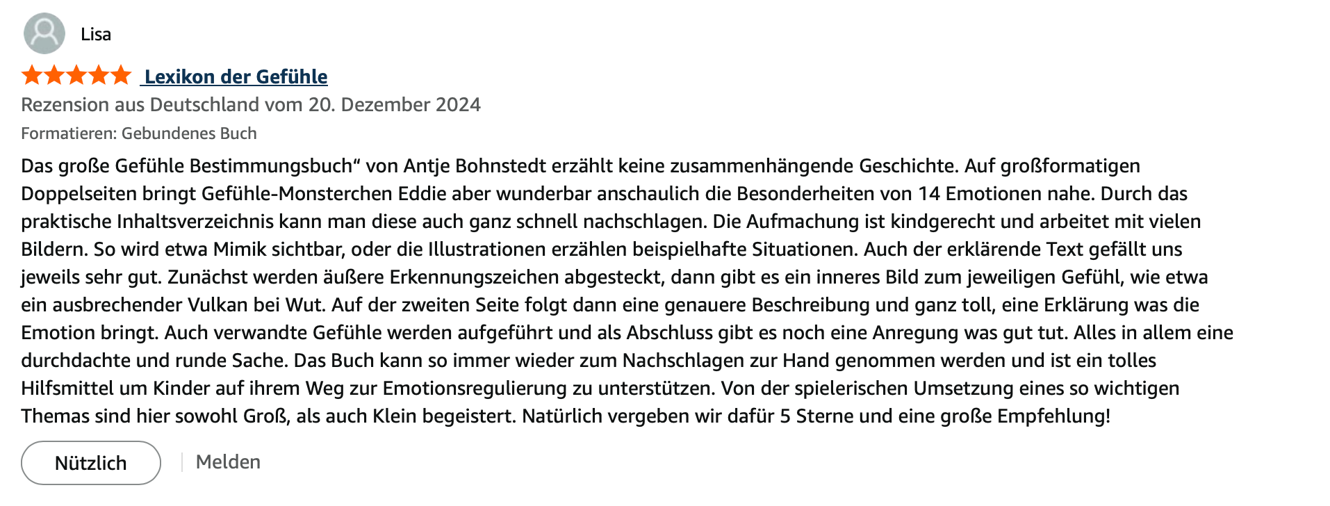 Das Gefühle-Bestimmungsbuch