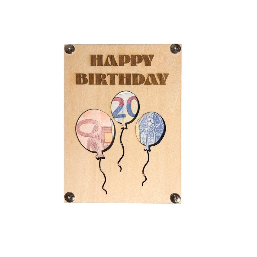 Geld-Geschenkkarte Geburtstag