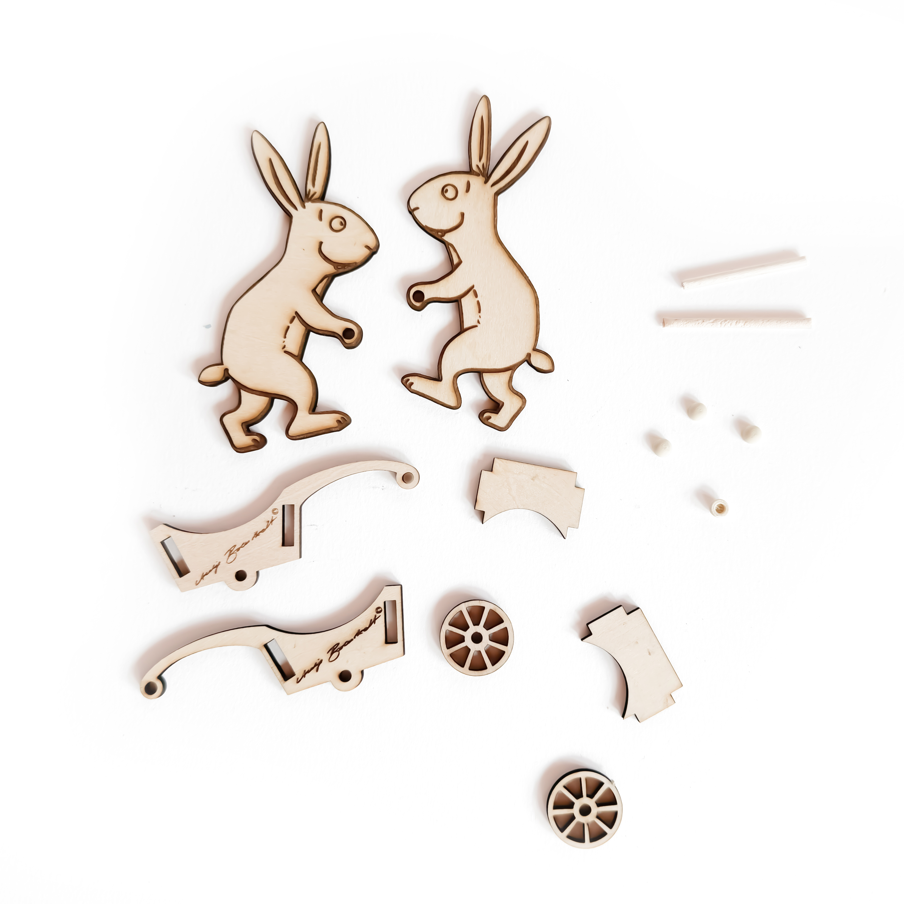 Osterhasen-Eier-Schubkarre BAUSATZ