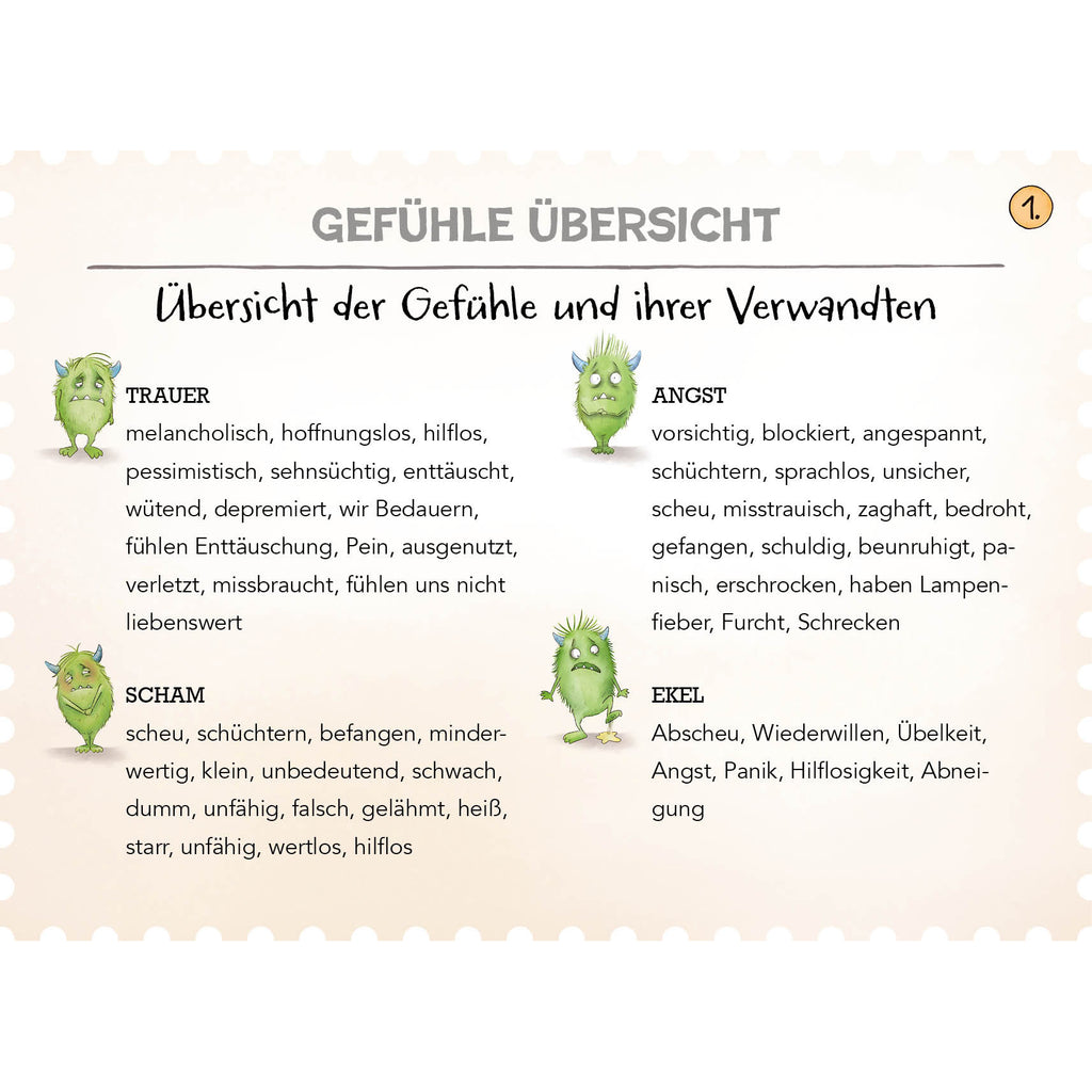 Eddies Werkzeugkasten - Übersicht Gefühle
