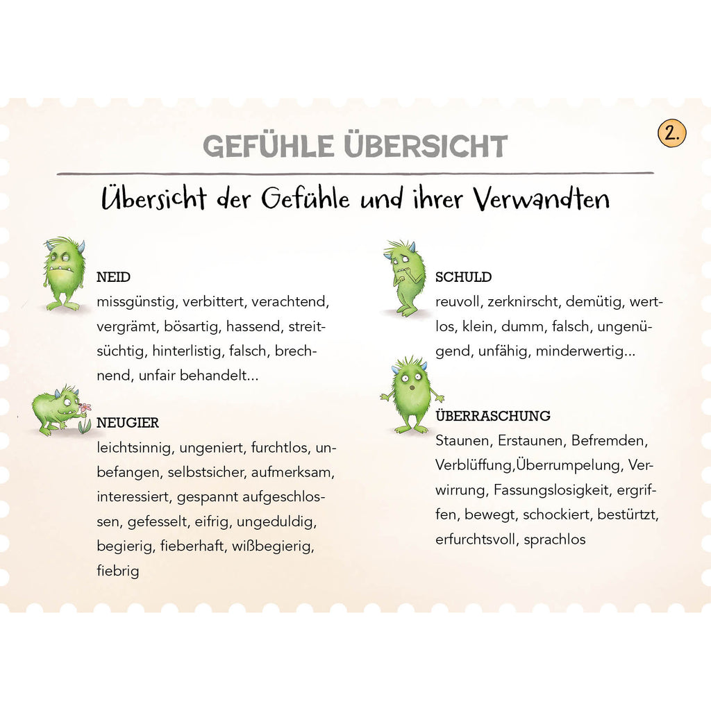 Eddies Werkzeugkasten - Übersicht Gefühle