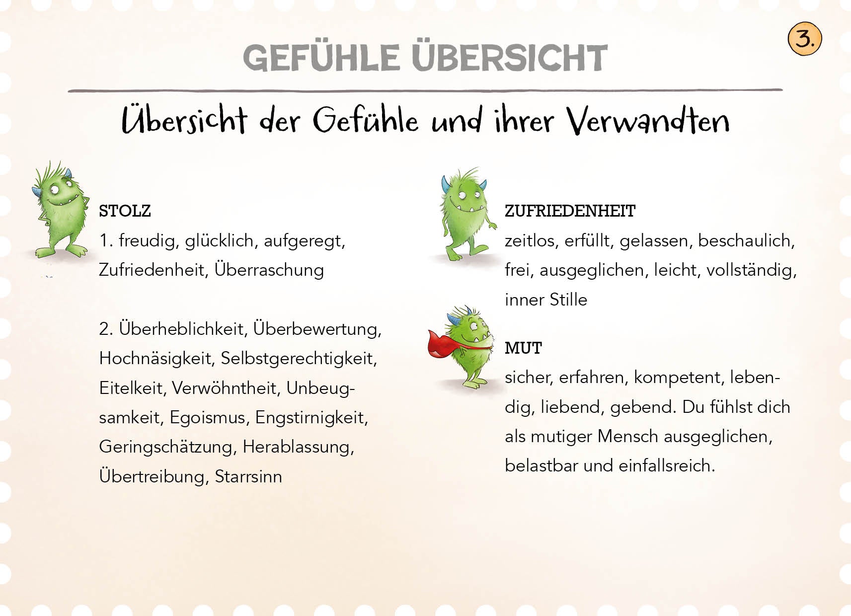 Eddies Werkzeugkasten - Übersicht Gefühle