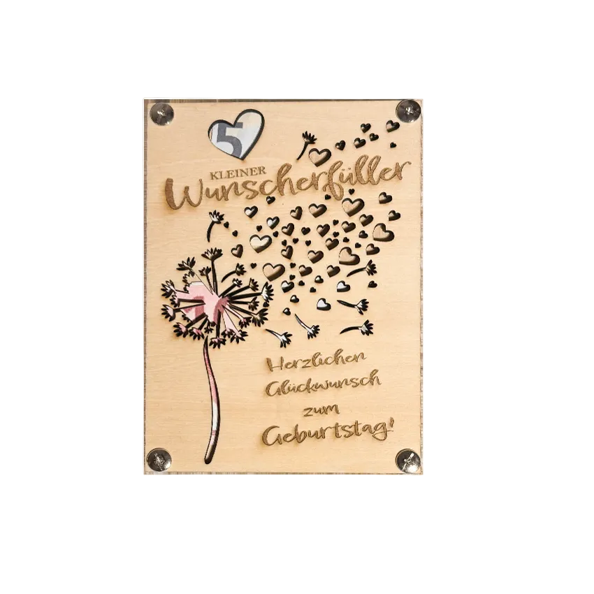 Geld-Geschenkkarte Pusteblume