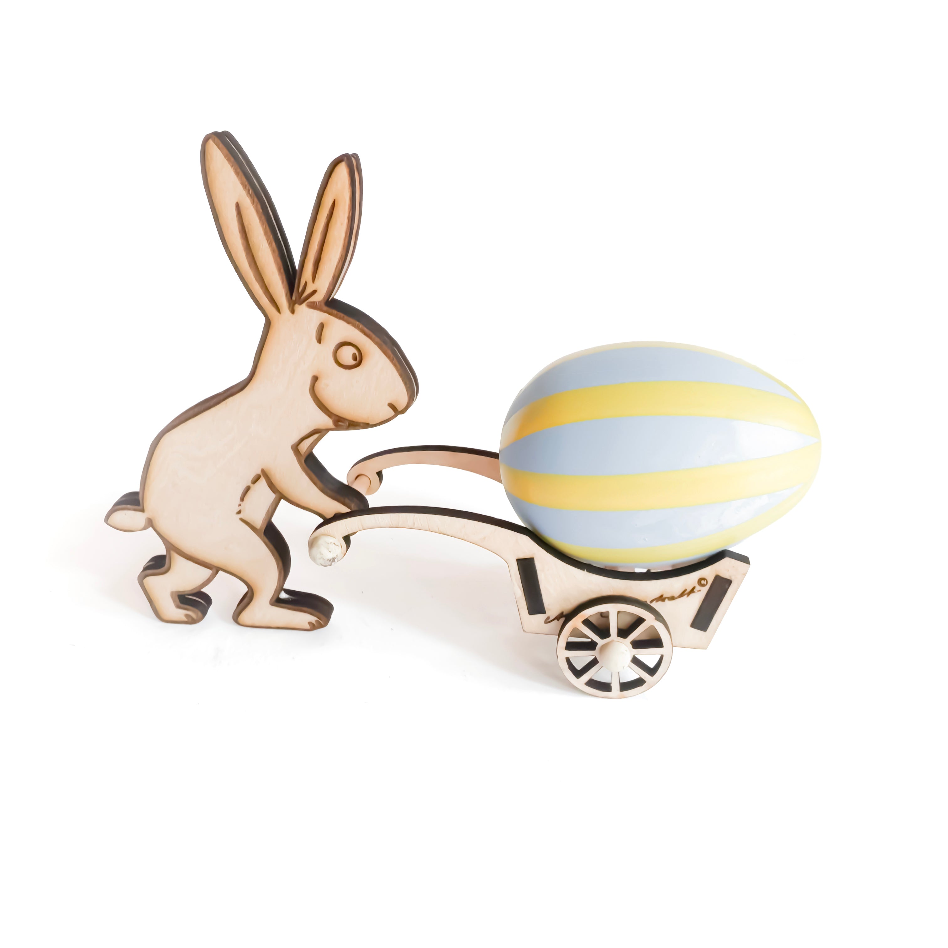 Osterhasen-Eier-Schubkarre BAUSATZ